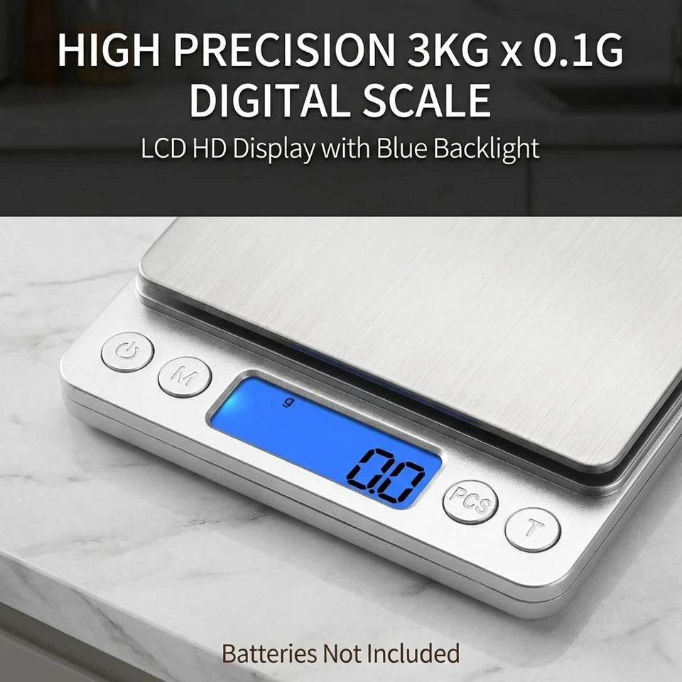 3KG High-Precision Electronic Kitchen Scale Gram Scale for Baking And Household Use Small Traditional Style Weighing Device