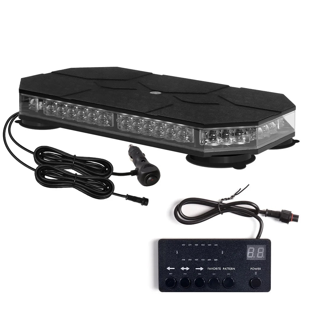 42 LED Car Roof Top Strobe Lights Emergency Warning Safety Beacon Magnetic Mount For Truck Ambulance Snow Plow police lights bli