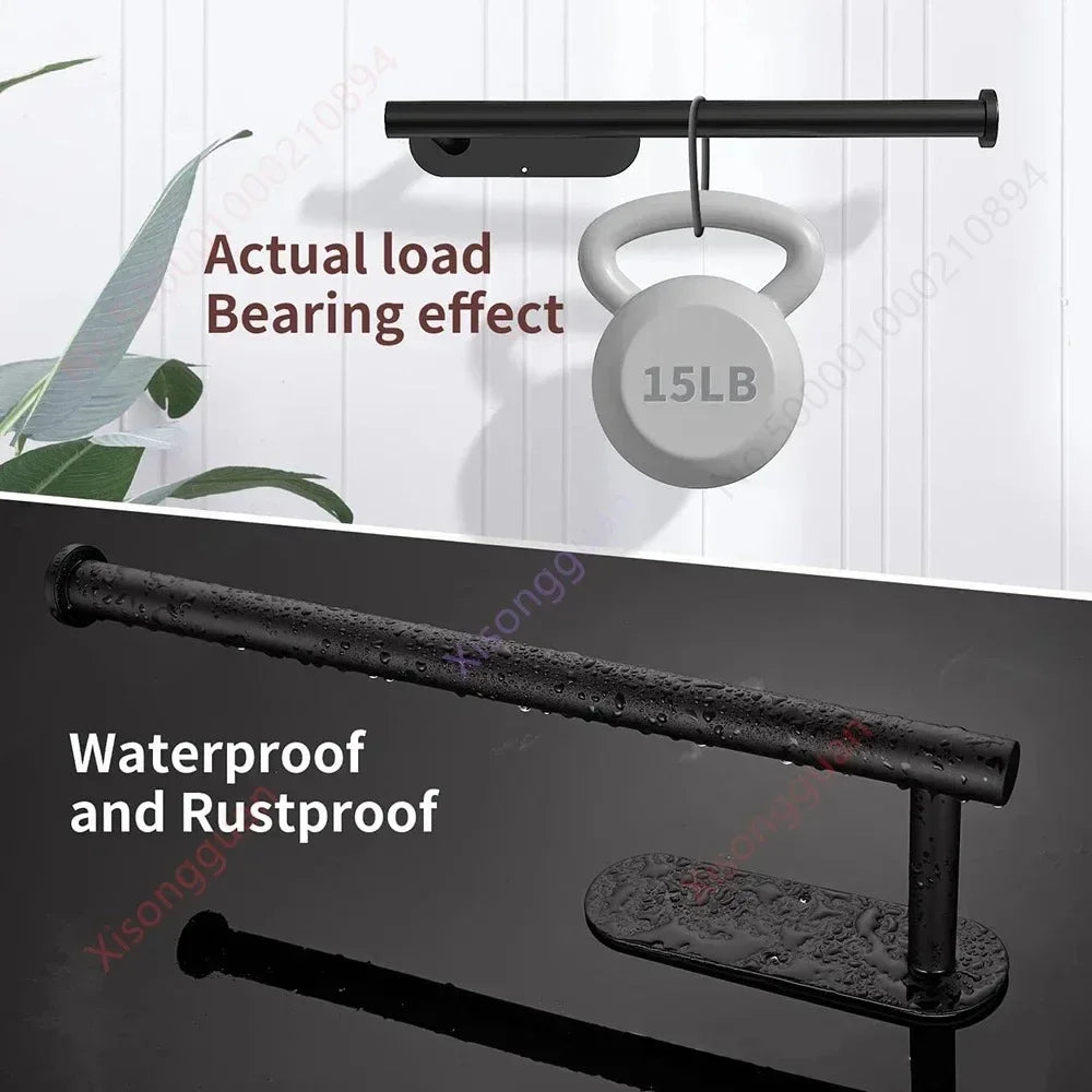 Wall Mounted Self Adhesive Paper Towel Holder Toilet Roll Rack Napkin Dispenser Kitchen Bathroom Accessories
